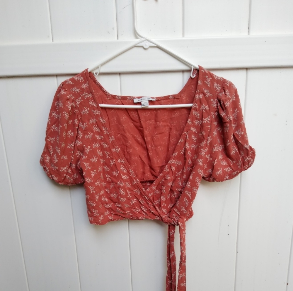 American eagle wrap top